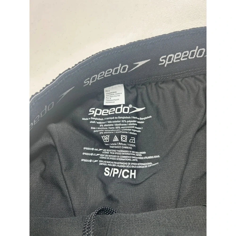 Speedo Tech Volley Mens Swim‎ Trunks Small 30-32 Teal Ombre Comfort Liner New